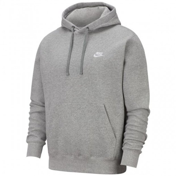 grey nike moletom com capuz big logo