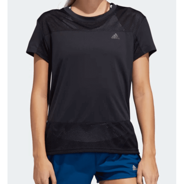 blusa preta adidas feminina