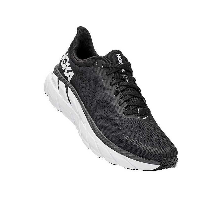 Tênis Hoka Clifton 7 Masculino Preto e Branco