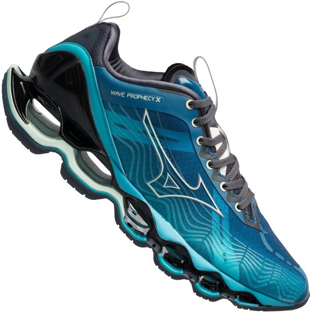 Tênis Mizuno Wave Prophecy X Masculino Azul | Lauri Esporte