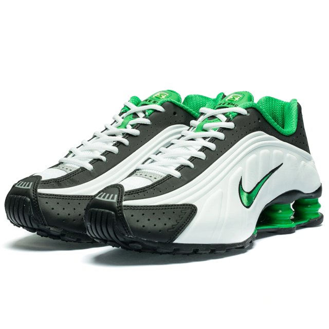 shox r4 branco e preto