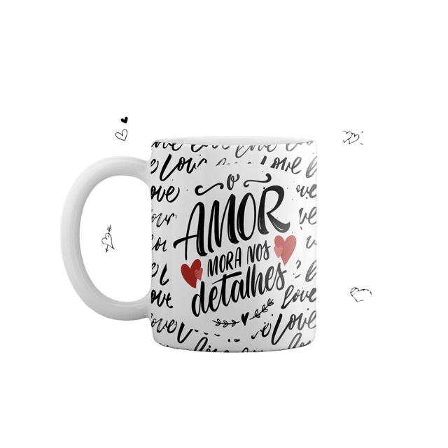 Caneca Namorados O Amor mora nos detalhes Iza Personalizados Caneca Namorados O Amor mora nos detalhes Iza Personalizados