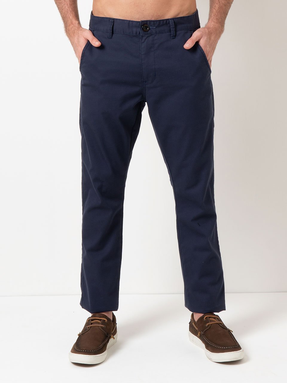 Calça Jeans Cotton On Cargo Bolsos Azul-Marinho - Compre Agora