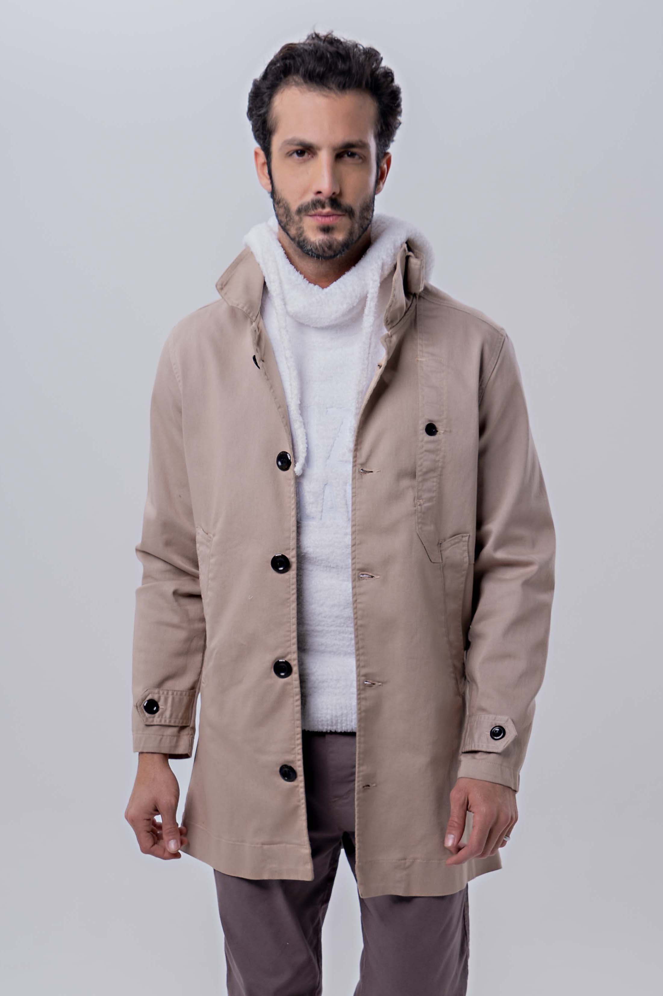 Casaco Trench Coat Masculino Enzo Milano