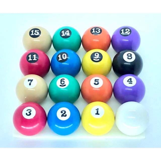 Jogo De Bolas De Bilhar Sinuca Snooker 52mm Bolão 54mm