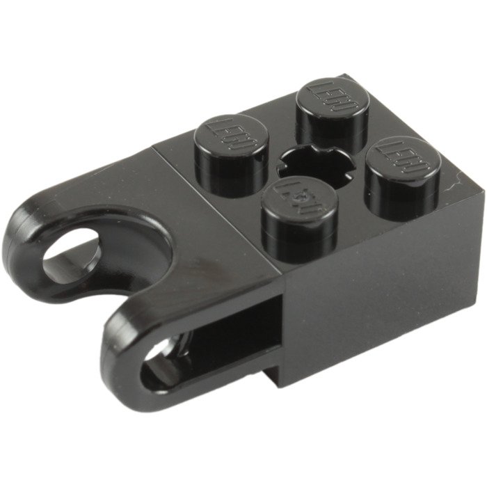 Lego Brick 2x2 com encaixe bola (ball socket) Preto PN 92013 / CN