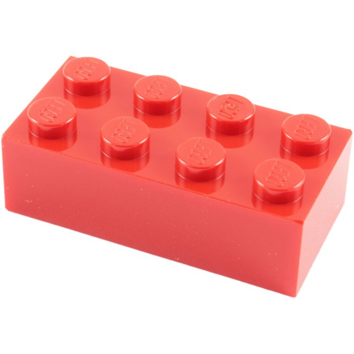 dimensions of a lego brick 2x4