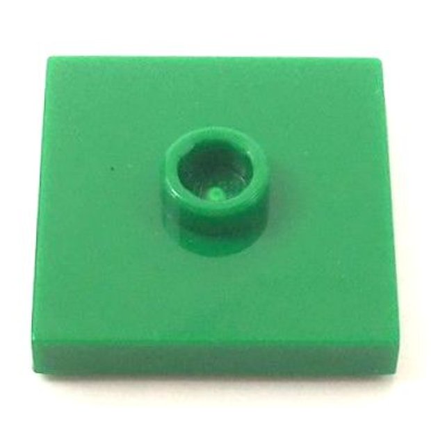 LEGO Plate / Tile 2x2 com 1 Stud central - Verde - PN 23893 / 87580 ...