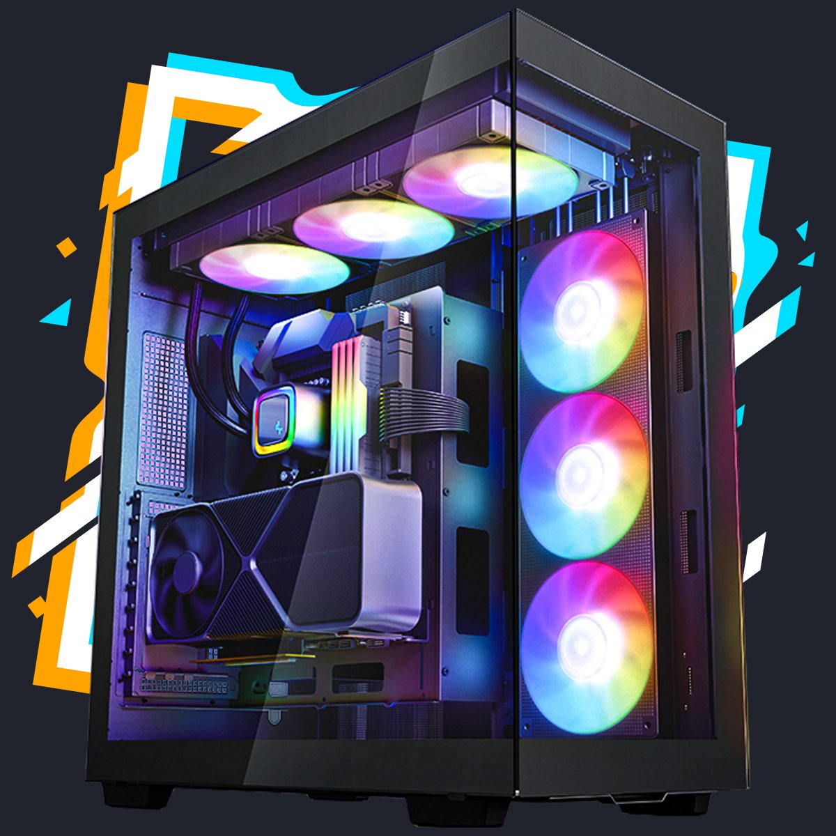 Pc Gamer Monster V3 / Ryzen 7 9800X3D / 64GB DDR5 / RTX 5080 16GB / SSD ...