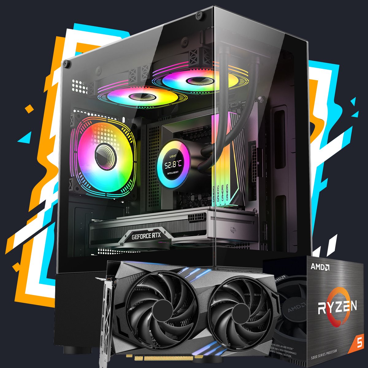 Pc Gamer 4060 Ti / Ryzen 5600 / 16GB DDR4 / RTX 4060 Ti 8GB Pc Gamer 4060 Ti / Ryzen 5600 / 16GB DDR4 / RTX 4060 Ti 8GB