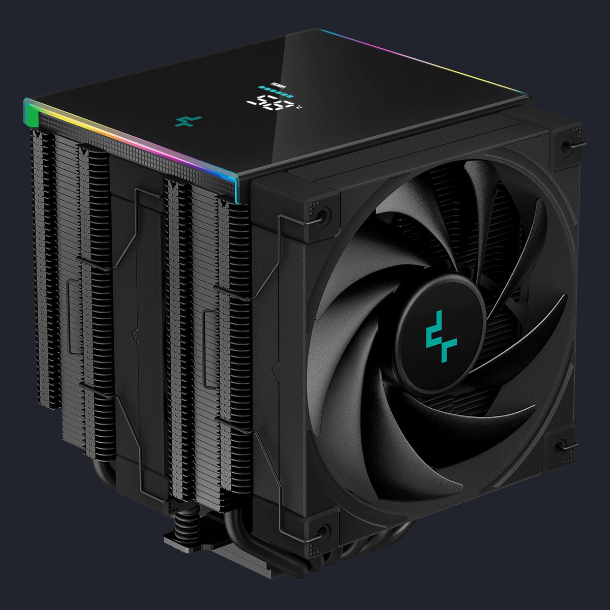 Cpu Cooler DeepCool AK620 Digital ARGB Display Dual Fan 120mm - Preto ...