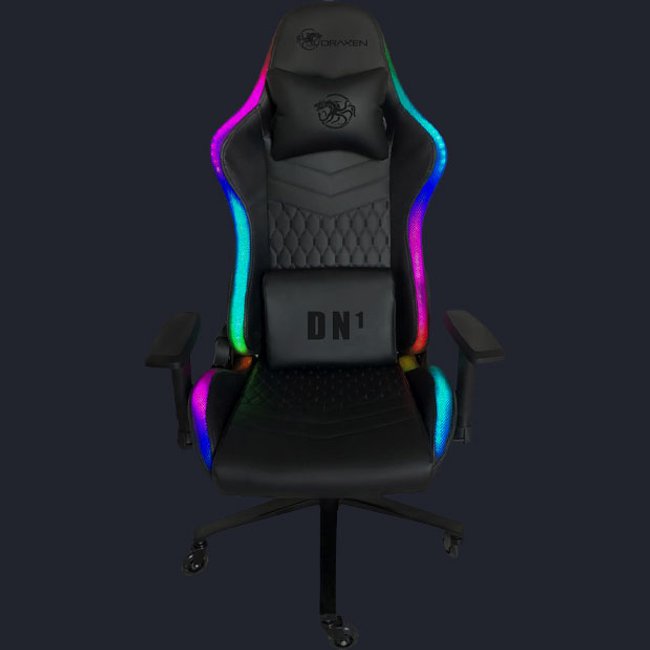Cadeira Gamer Draxen DN1 RGB Preto