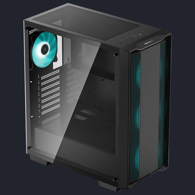 Gabinete Gamer DeepCool CC560 C/ 4 Fans LED - Preto 