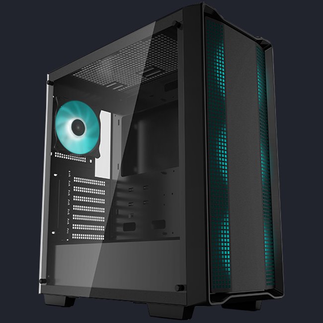 Gabinete Gamer DeepCool CC560 C/ 4 Fans LED - Preto 