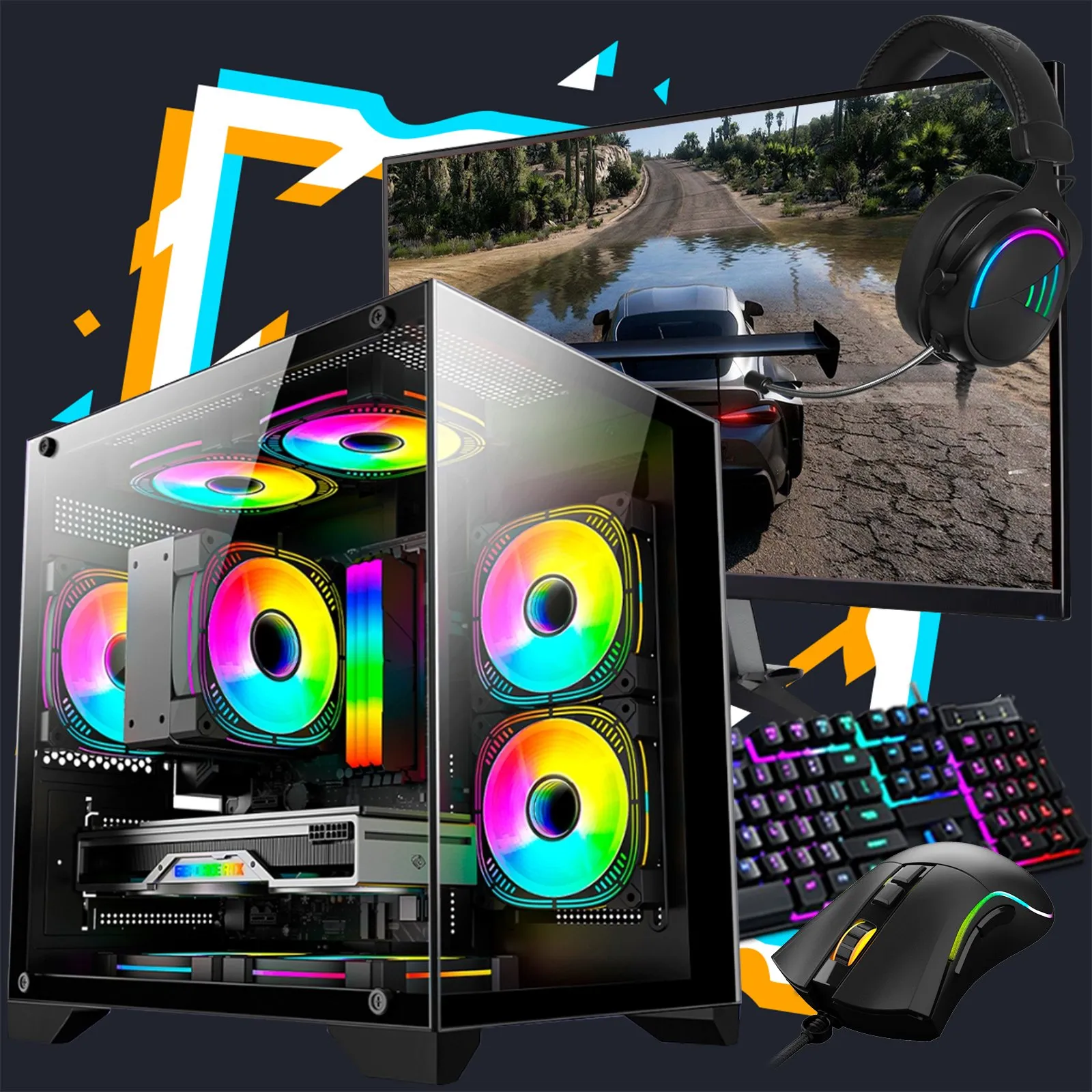 Pc Gamer 3060 Completo / AMD Ryzen 5 4500 / 16GB DDR4