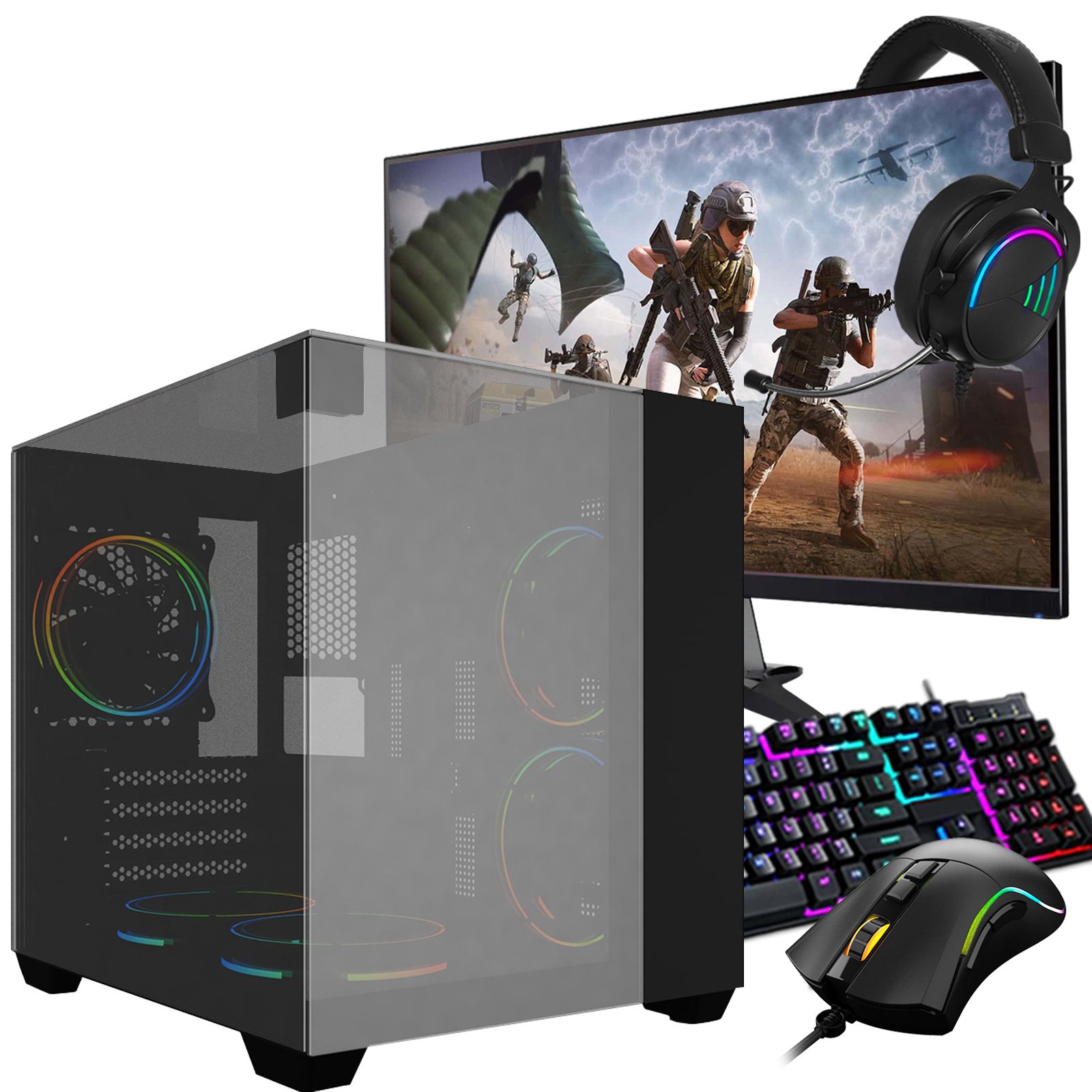 Pc Gamer RX 6600 Completo / AMD Ryzen 5 4500 / 16GB DDR4 / Radeon 