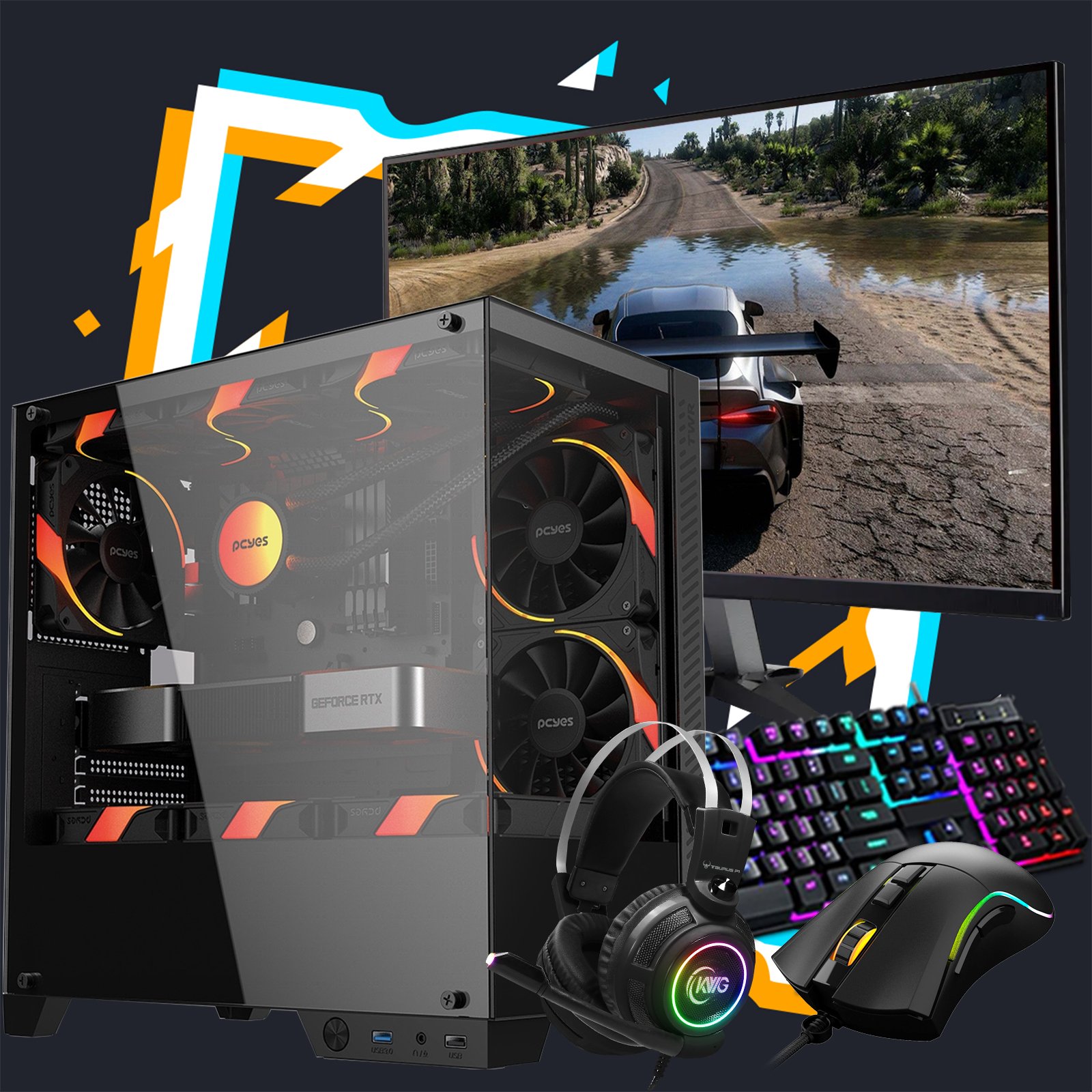 Pc Gamer Helix Completo / AMD Ryzen 5 4500 / 16GB DDR4 / GeForce RTX ...