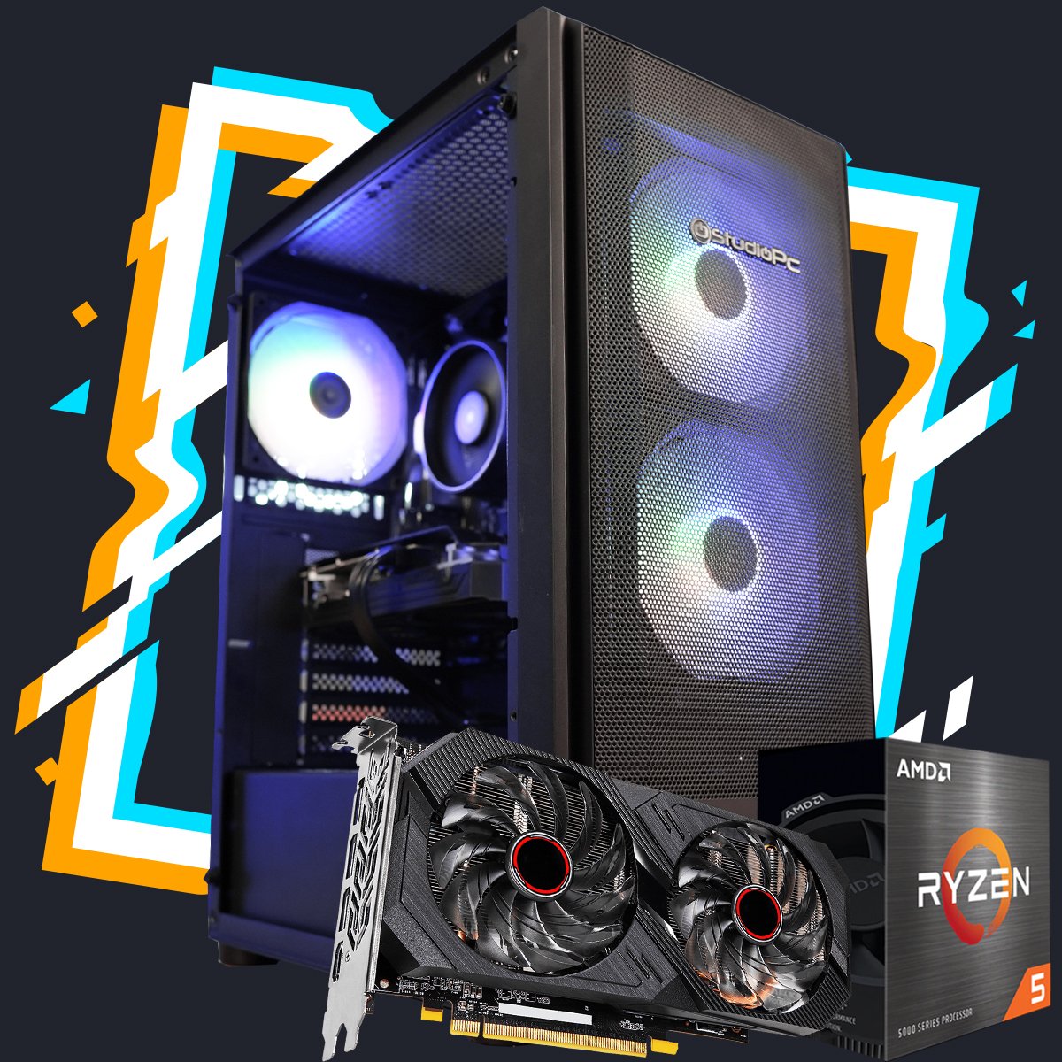 Pc Gamer Zenith / AMD Ryzen 5 5600 / 16GB DDR4 / Radeon RX 580 8GB