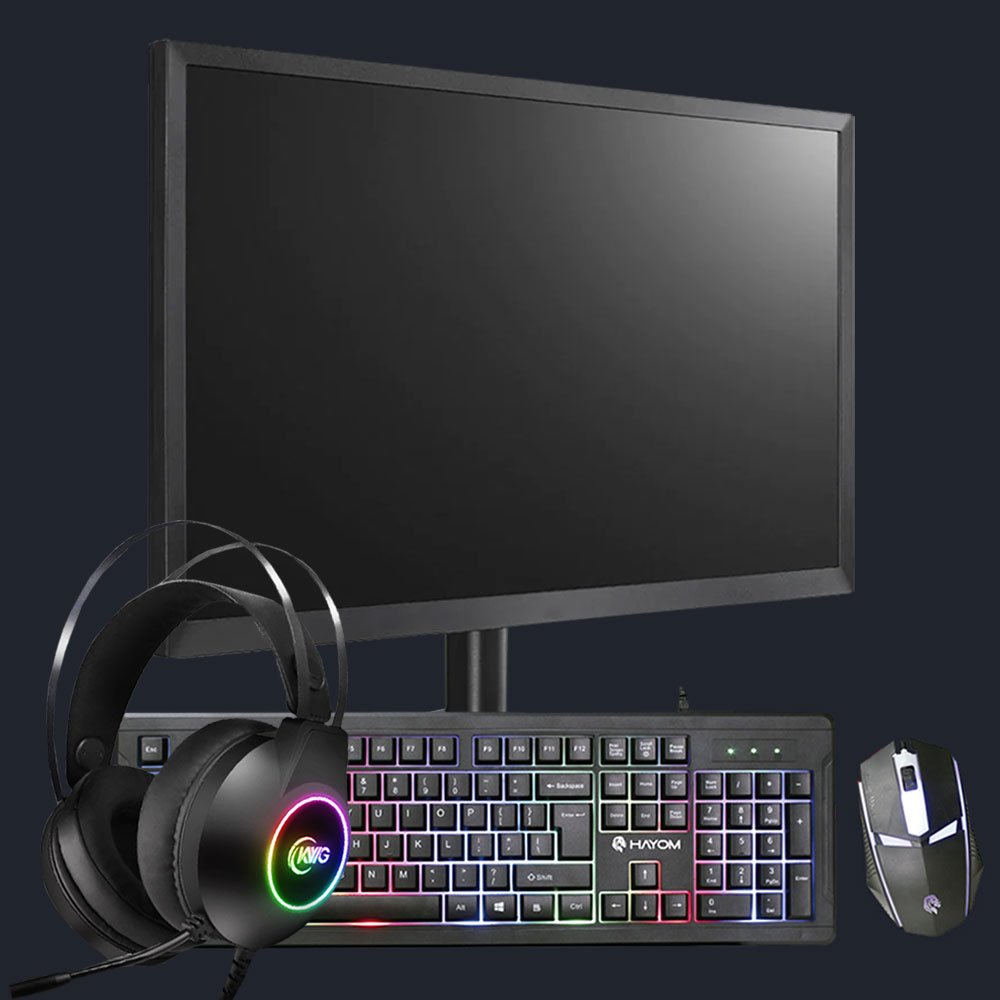 Kit PC GAMER - Computador Gamer + Monitor 23,8'' Polegadas + Teclado e  mouse RGB