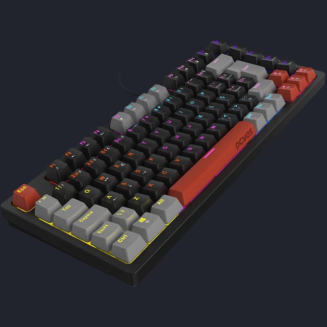 Kit Gamer PCYES Signature Black, Teclado Kirin Switch Blue 75%, Mouse ...
