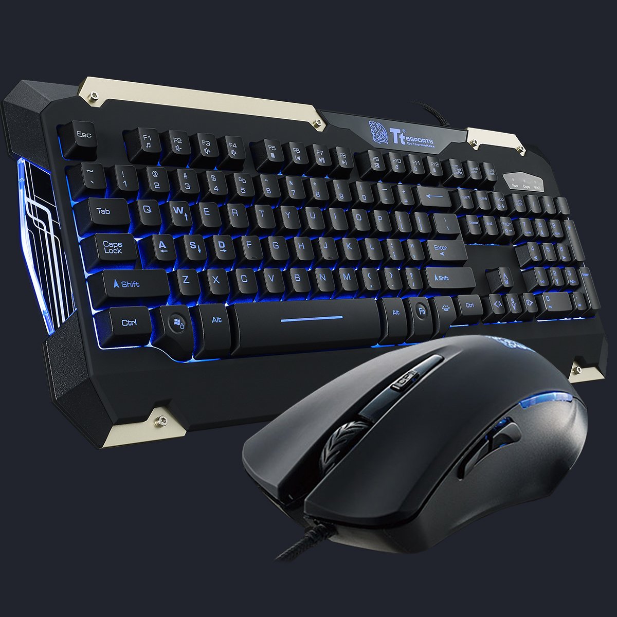 Kit Teclado e Mouse Gamer Commander Gear Combo Ttesports KB-CMC