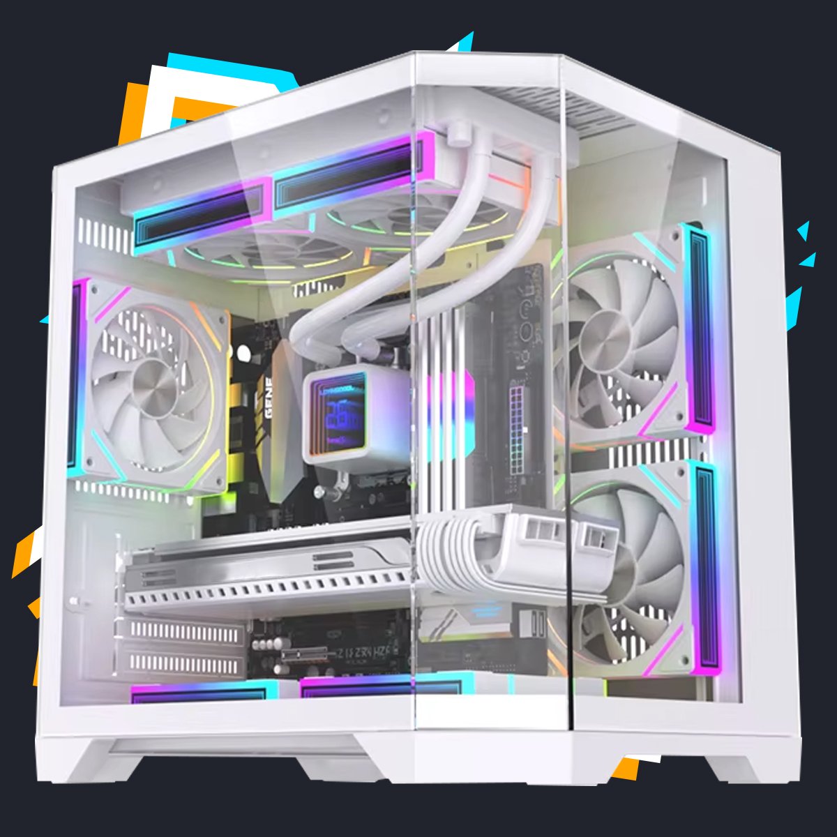 【新品】ゲーミングPC 白 RX6600 Ryzen5 5600 computador gamer amd ryzen 5 5600 radeon rx 6600 8gb 16gb ddr4 ssd