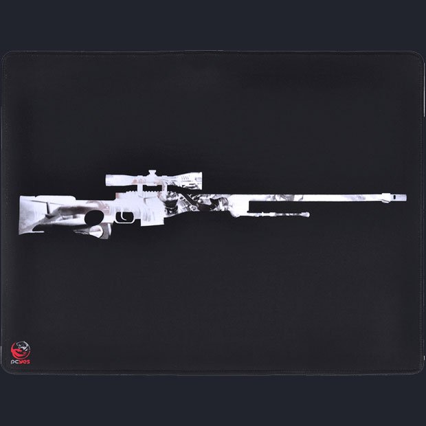 MDT Mouse pad retangular para jogos com arma rifle Sniper Rifle