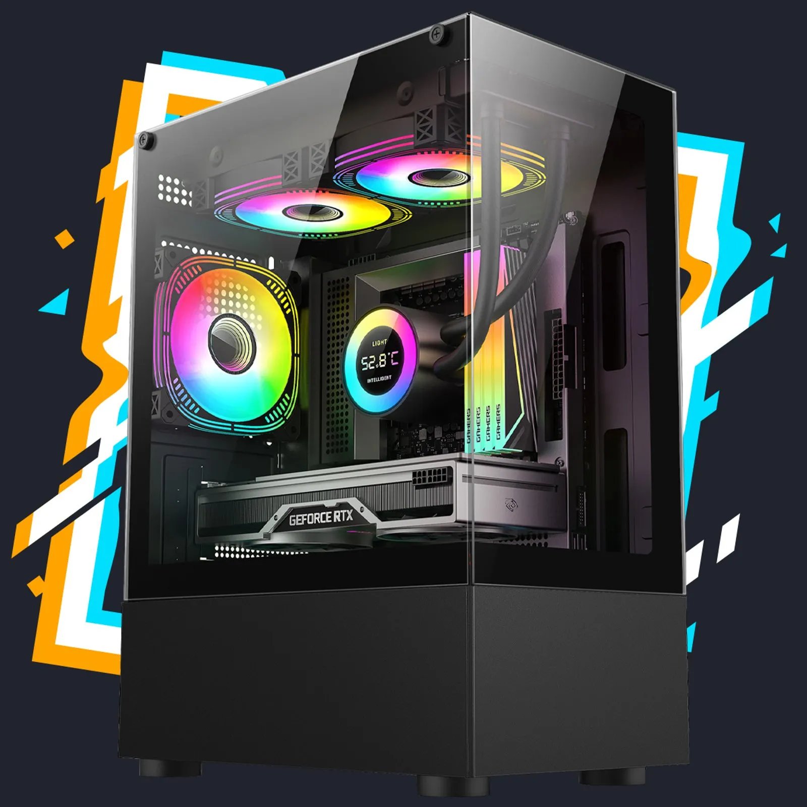 Pc Gamer Nuker / Ryzen 5600 / 16GB DDR4 / RTX 3060 12GB / SSD 480GB ...