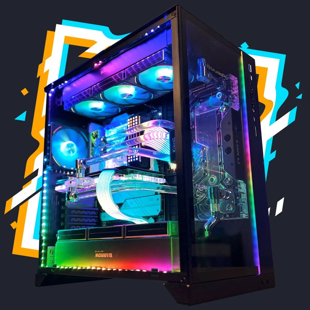 Pc Gamer Monstro / RTX 4090 24GB / AMD Ryzen 7 7800X3D / 64GB DDR5 / SSD  NVME 2TB / Sistema Water Cooler Custom