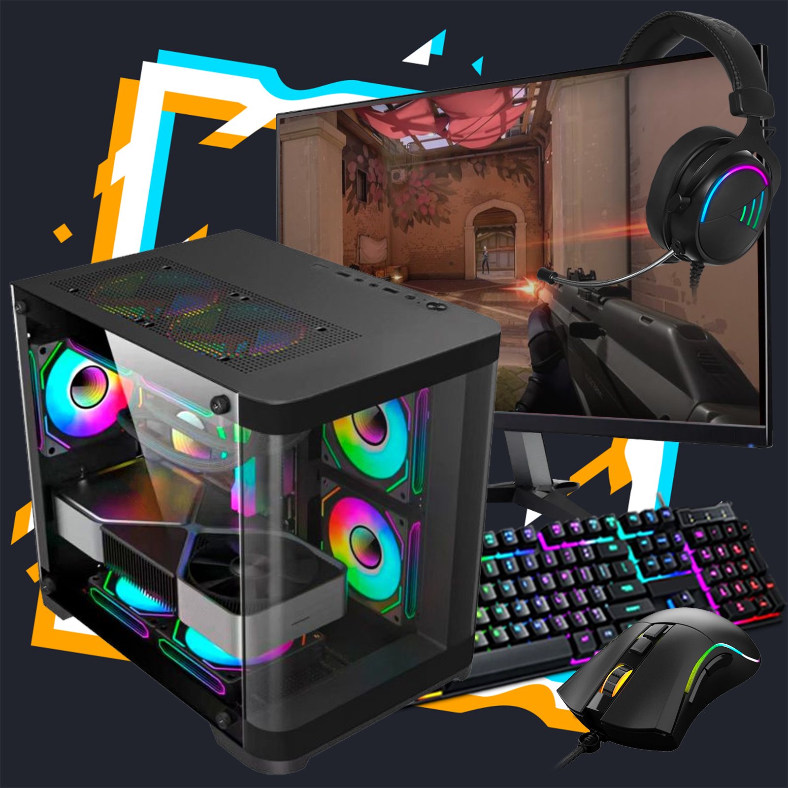 Pc Gamer Space / Ryzen 5 5600 / 16GB DDR4 / GeForce RTX 5060 8GB