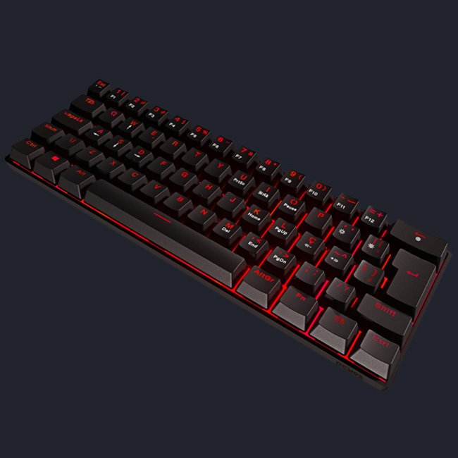 KIT TECLADO MECANICO PCYES ZOT 60% SWITCH BLUE + MOUSE GAMER PCYES ZYRON 12800DPI BLACK + MOUSE PAD GAMER TIGER EXTENDED 900X420 