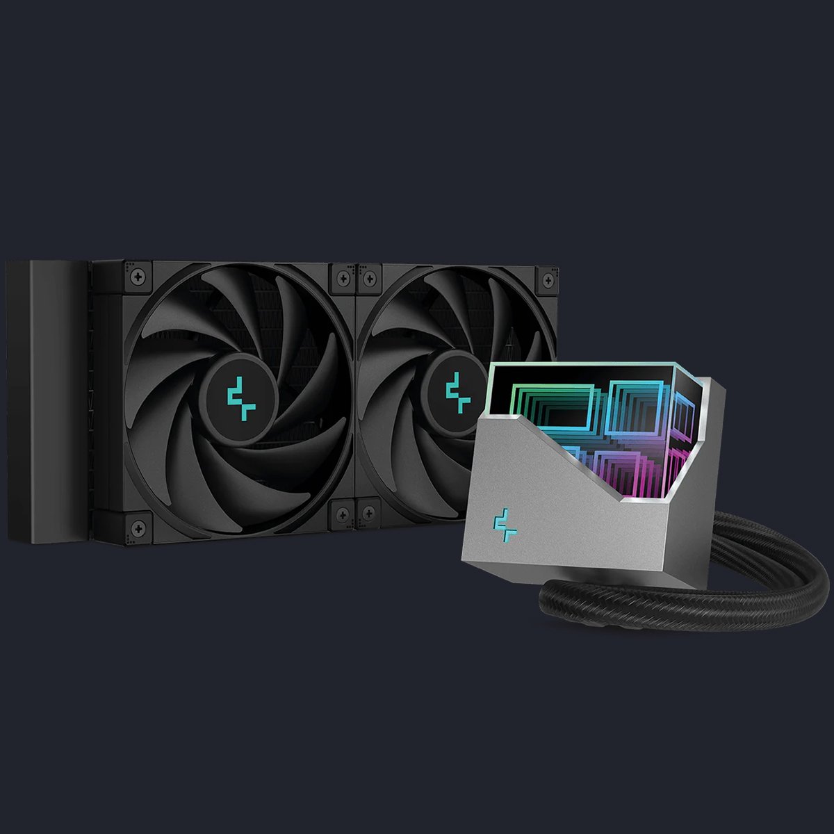 Water Cooler LT520 RGB 240mm Deepcool - R-LT520-BKAMNF-G-1 | StudioPC