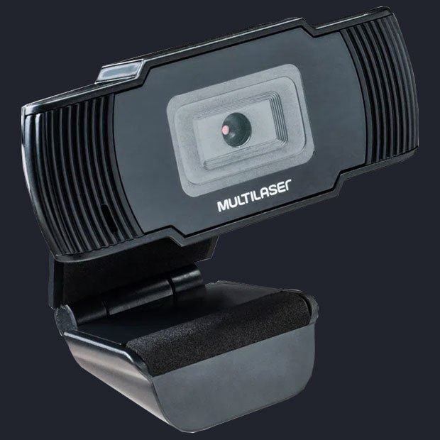 WEBCAM MULTILASER OFFICE HD 720P USB PRETA AC339 | StudioPC