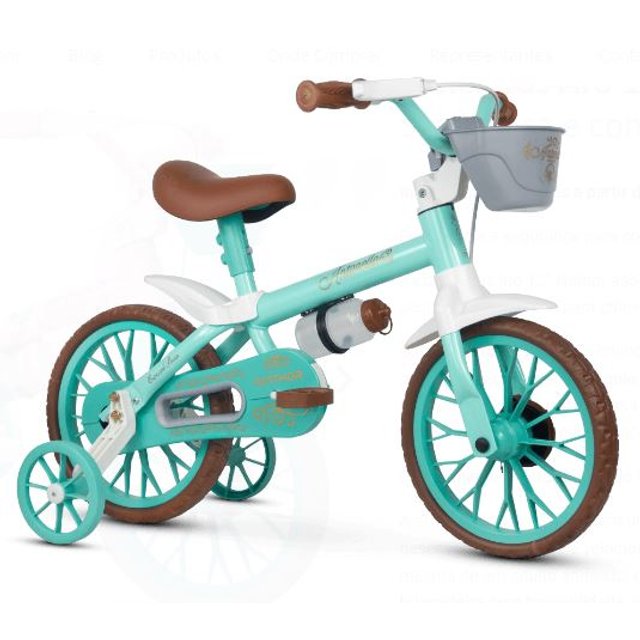 BICICLETA ARO 12 ANTONELLA BABY VERDE NATHOR Elos Bike