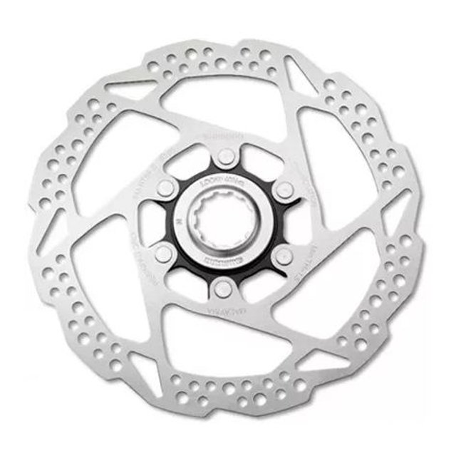 Par De Discos De Freio Rotor Shimano Rt54 160mm Center Lock Prateado Par De Discos De Freio Rotor Shimano Rt54 160mm Center Lock Prateado