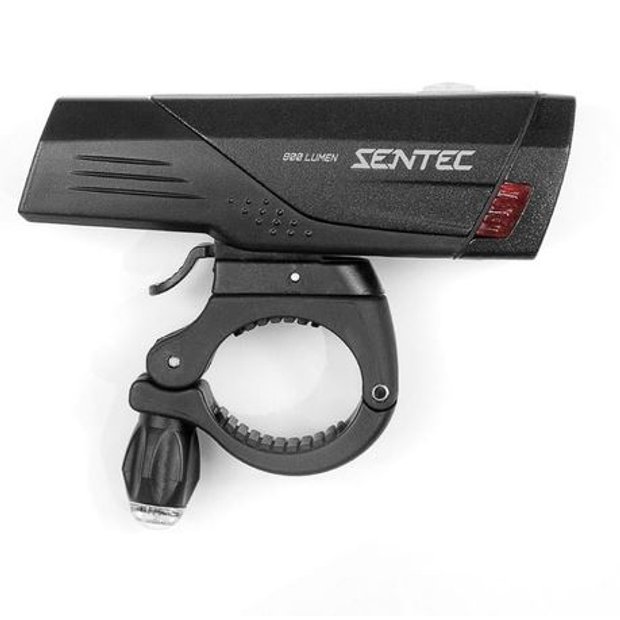 FAROL ALUM 1 LED 800 LUMENS 5 FUNCOES USB PTO SENTEC | Elos Bike