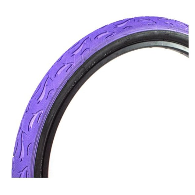 Pneumatico Bicicletta Veetire 26 X 3.0, Battistrada Fiamma, Colore Nero Con Bianco. Stile Cruiser.