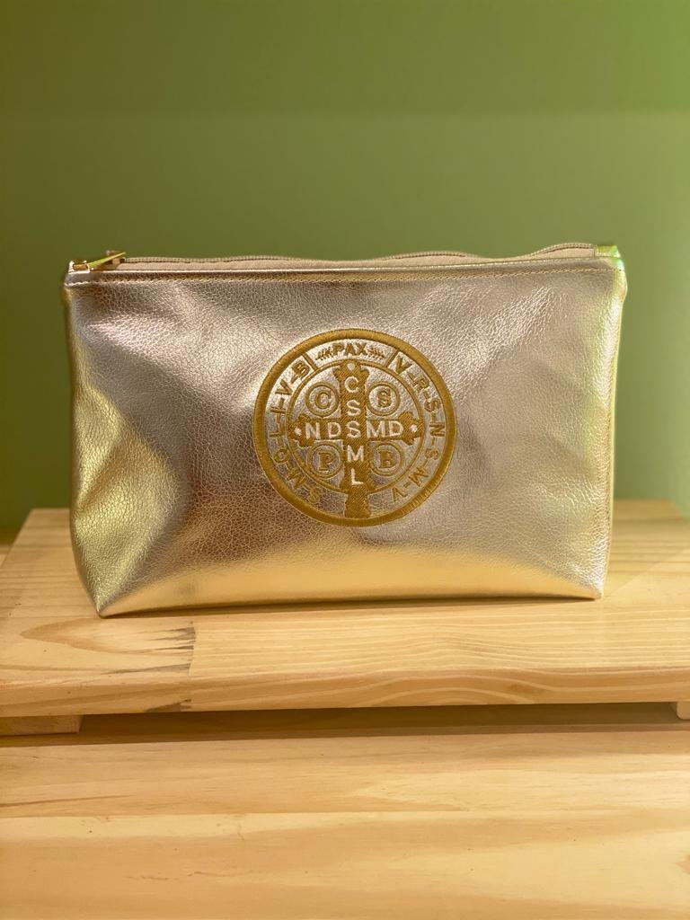 Nécessaire Dourada São Bento G FB Cards