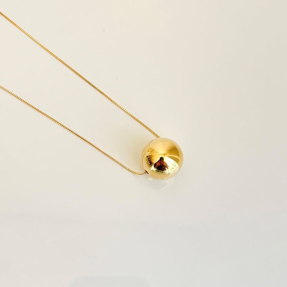 G Colar Colar Esfera G Longo (60cm) | Mauma