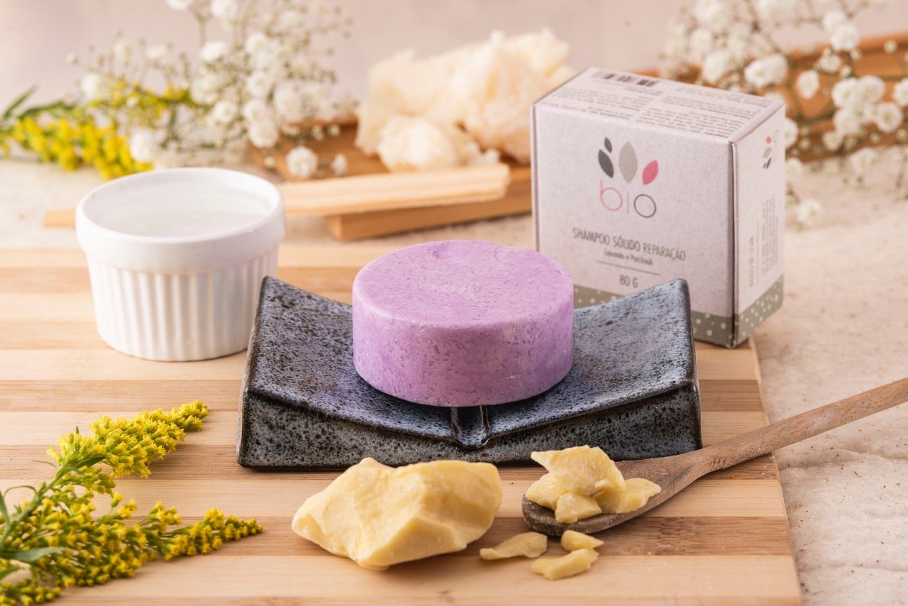 Shampoo em Barra Reparação Vegano Bio Cosméticos Brasil Bio