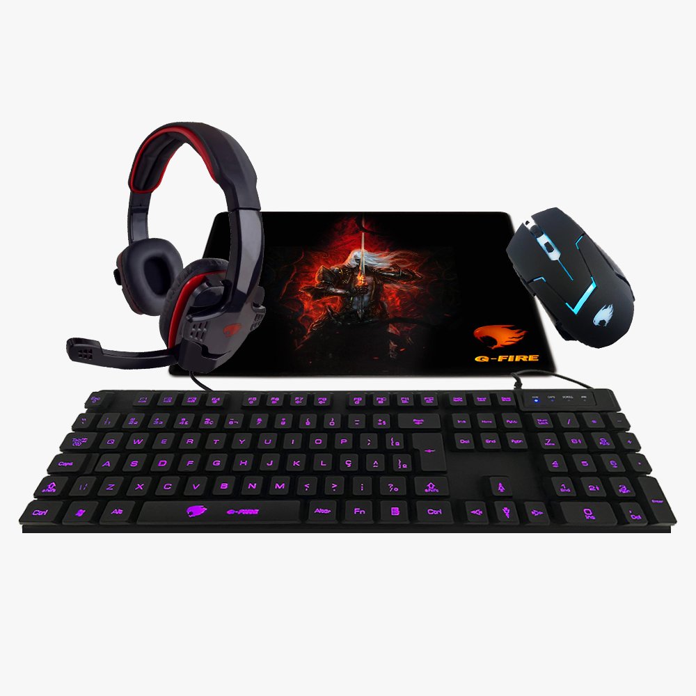 Kit Gamer G-Fire Teclado, Mouse, Headset , Mouse Pad  - Kt1378P50114