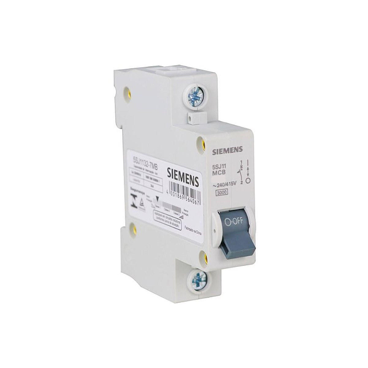 Mini Disjuntor Residencial 32A Monopolar Curva C 5SJ1 132-7MB Siemens ...