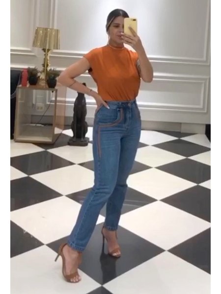 Calca Jeans Bebela Skinny Rose Daluky