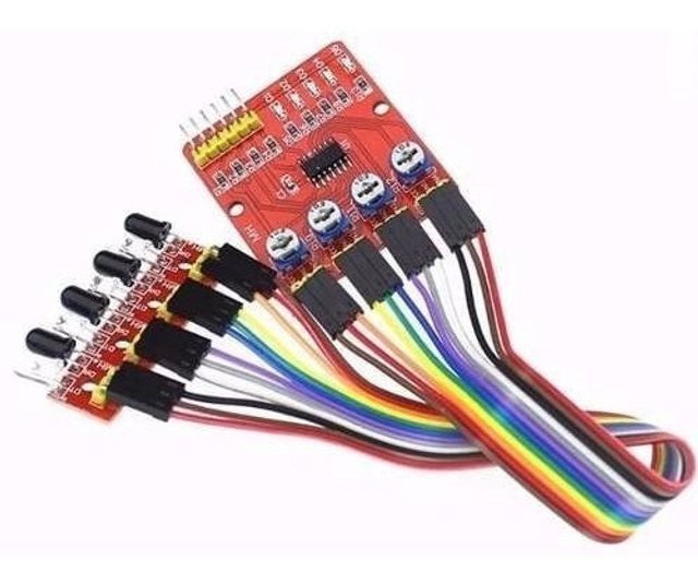 Sensor Segue Faixa Linha Obstáculo 4 Vias Canais Arduino Pic | Mekanus ...