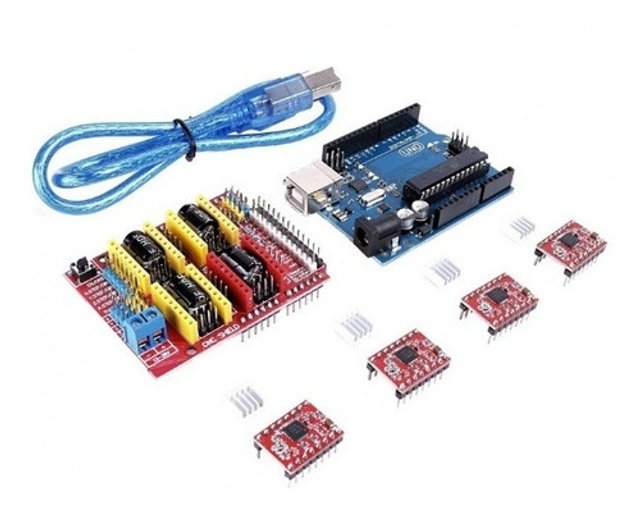 Arduino Cnc Drive Kit Cnc Shield V3 3d 4x Drives A4988 Arduino Rev3 Uno Reprap | Mekanus ...