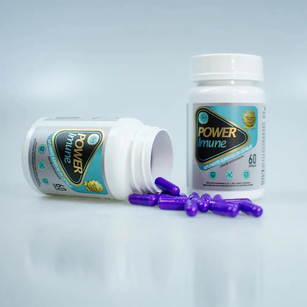 Power Imune - Suplemento Imunológico com Vitaminas C, D, Zinco e Selênio