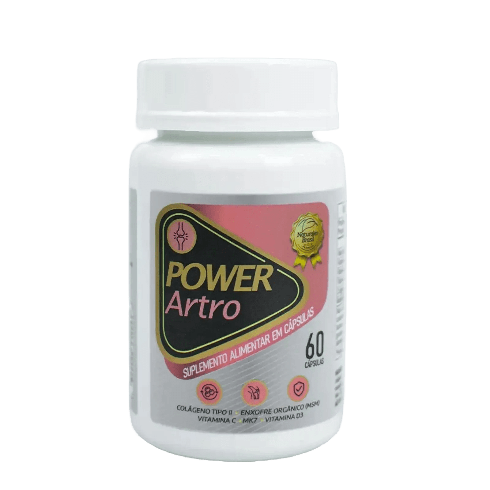 Power Artro - Suplemento para Articulações com Colágeno Tipo II, Cúrcuma e Vitaminas
