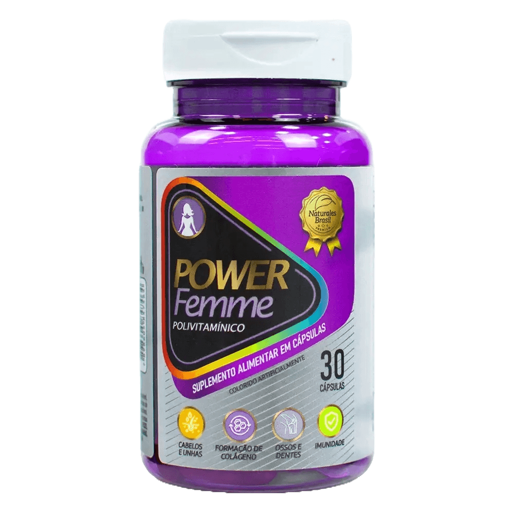 Power Femme – Suplemento vitamínico e mineral para a saúde feminina