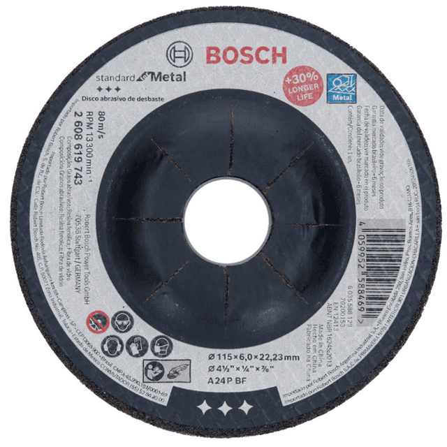 DISCO DESBASTE 115x6mm - (2608600218) - BOSCH