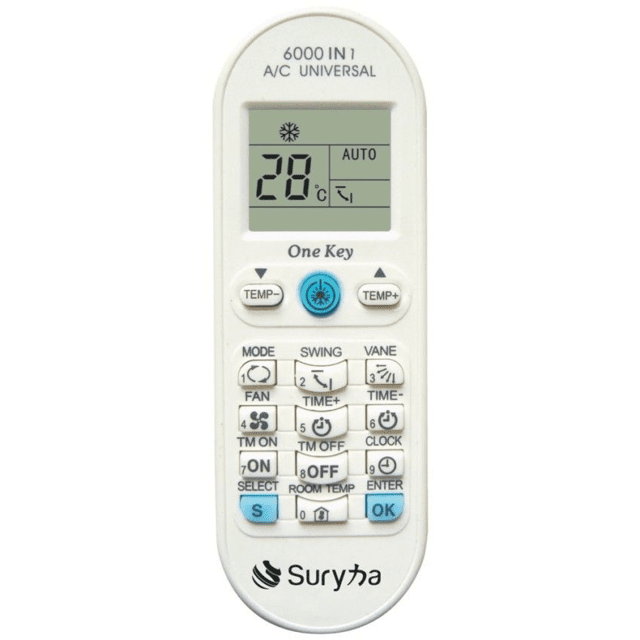 Controle Remoto para Ar Condicionado Premium - Suryha - Ref.80150093